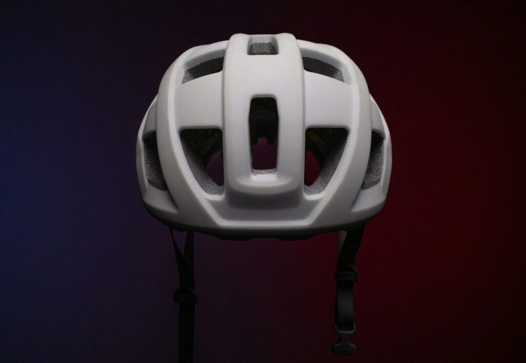 white and red round light