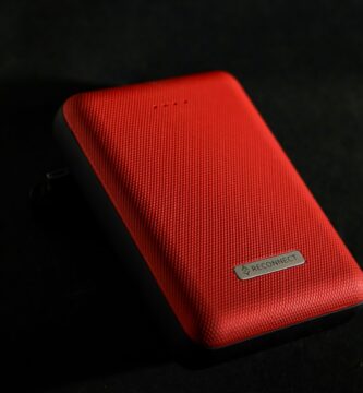 red leather case on black surface